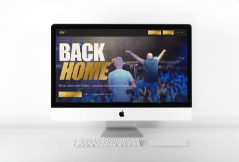 BackHome Band Website nachher