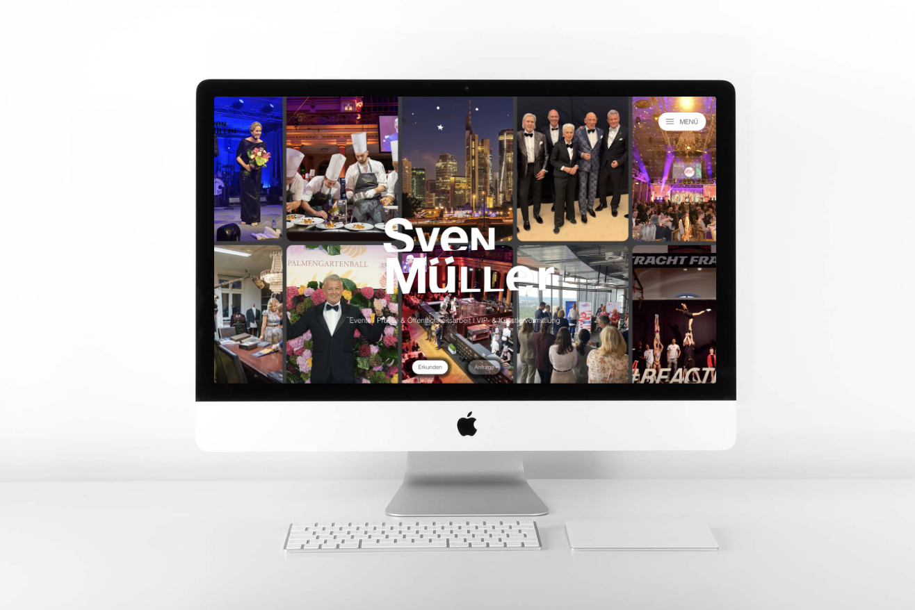 Sven Müller Website Mockup